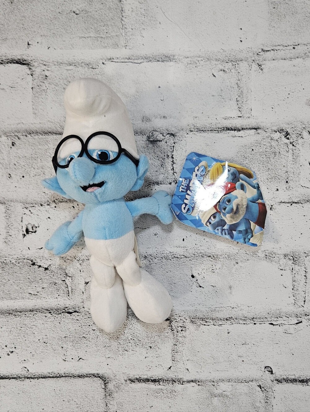 Kellytoy The Smurfs Brainy Smurf Plush 2013 Movie Promo NWT 11 Inch